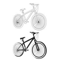 silhouette of a bicycle vector