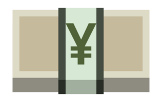 Yen symbol icon, business finance symbol, currency exchange illustration png