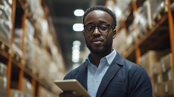 Warehouse Manager Inventory Control Logistics Data Management Business Operations photo