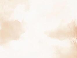 Soft Peach Watercolor Background Abstract Texture Subtle Branches photo