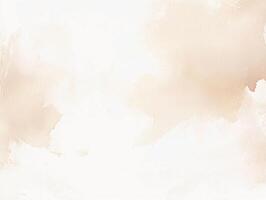Soft Beige Watercolor Wash Background Texture photo