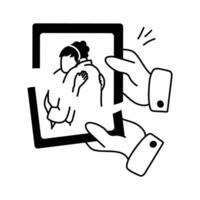 Take a look at this amazing icon of divorce in modern style vector