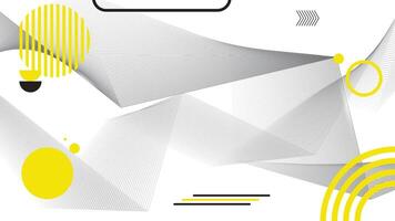 Abstract technology white gray and yellow background Hi-tech communication concept vector