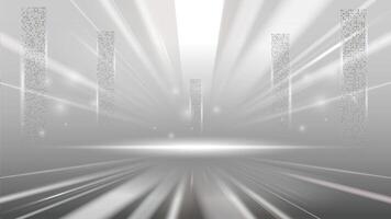 Abstract technology white gray background Hi-tech communication concept vector