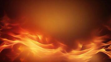 Abstract fiery orange and yellow background with blurred lines. photo