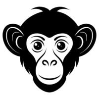 Unique Sleek Animal Head Silhouette for Creative Projects and Designs vector