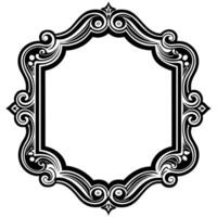 Ornate Corner Frame Silhouettes for Artistic and Retro Design Projects vector