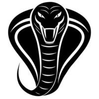 Unique Cobra Head Silhouette for Stunning Art and Creative Projects vector