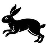 Minimalist Rabbit Outline Silhouette for Stylish and Modern Creative Projects vector