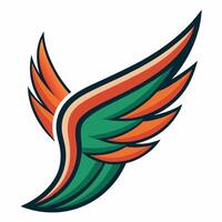 Elegant Wing Design Illustration for Creative Projects and Graphics vector