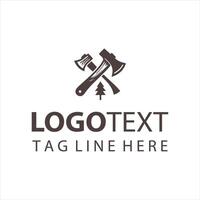 Iron Blade Axe logo vector