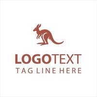 Bounding Out back Kangaroo Logo vector