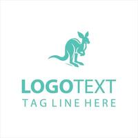 Aussie Hopper Kangaroo Logo vector