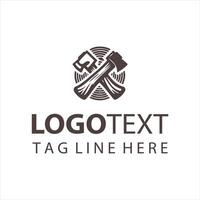 Iron Claw Axe logo vector