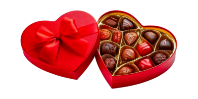 a heartshaped box of chocolates with a red box of chocolates. png