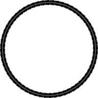 Rebar circular frame with copy space for text or design vector