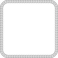 Rebar square frame outline with copy space for text or design vector