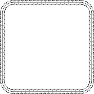 Rebar square frame outline with copy space for text or design