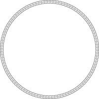circular rebar frame outline with copy space for text or design vector