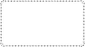 rectangular rebar frame outline with copy space for text or design vector