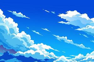 Celestial Canvas Painted Clouds in Motion vector