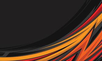 Abstract curved geometric lines racing background for car wrap sticker vector