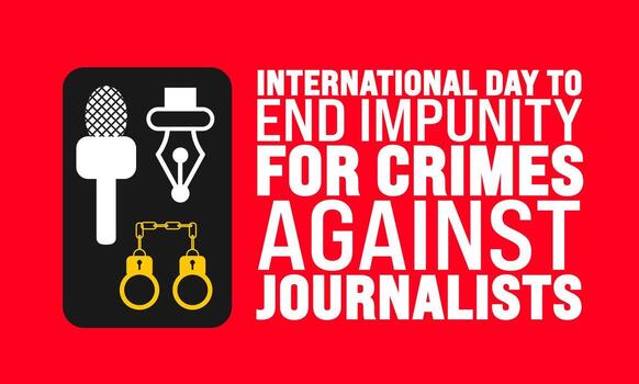 internacional día a final impunidad para crímenes en contra periodistas antecedentes vector