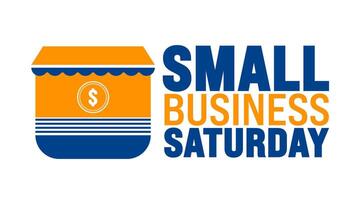 Small Business Saturday background or banner design vector