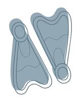 Swimming flippers color. Clip art for your projects. vector