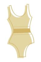 One-piece swimsuit color. Clip art for your projects. vector