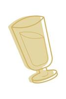 Glass of drink color. Clip art for your projects. vector