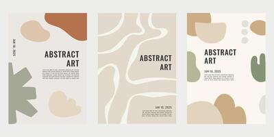 Minimalist poster template design with abstract shape. Template design for exhibition, poster, banner, festival poster, cover, background and media design. vector