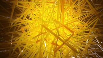 Abstract background of many yellow sharp rods video