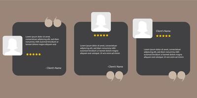 Review and testimonial , grey square social media template with speech bubbles, star ratings, and customer feedback icons. Perfect for sharing reviews. vector