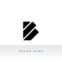 Creative and elegant letter B logo template with circle shape. vector