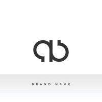 AB logo design icon AB template with white background vector