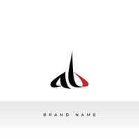 AB logo design icon template with Arabic style vector