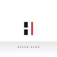 H Logo Style isolated on Dual Background. Usable for Real Estate, Construction, Architecture and Building Logos. Flat Logo Design Template vector