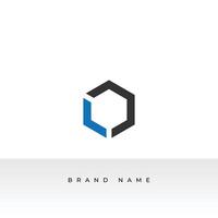 L O letter logo combine with letter L logo template vector