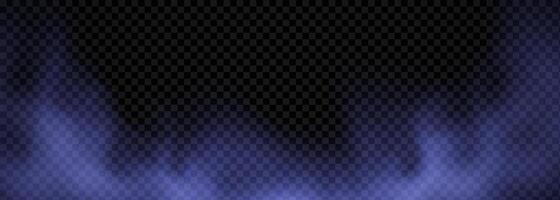 A blue flame on a black background vector