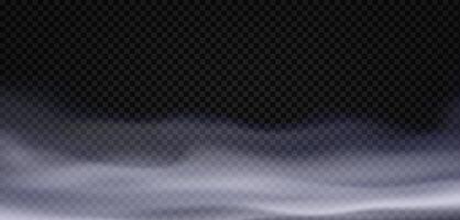 Smoke on a black background vector