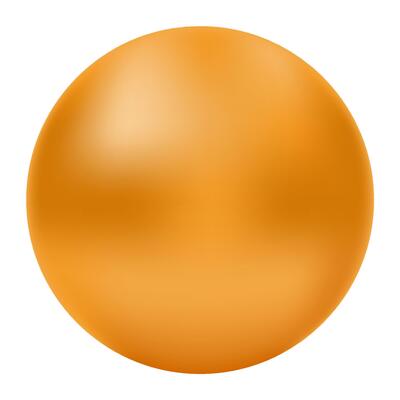 3D Yellow ball on white background