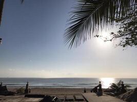 Beach sunrise serenity coastal haven scenic nature view relaxing atmosphere tranquil escape for peaceful minds photo