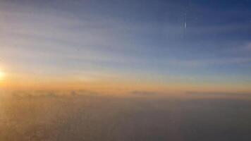 Sunrise over the horizon remote landscape nature photography serene environment aerial view tranquility and beauty photo