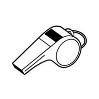 A whistle icon on a white background vector