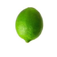 Close-up of lime photo against white background