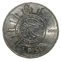 back of 1 peso commemorative coin of jose rizal 150 years png