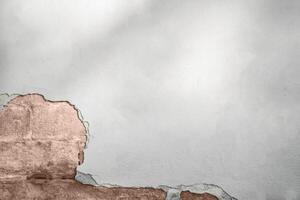 Cracked wall with brown mocha color of 2025 year photo