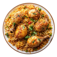 chicken biryani Transparent Background. png