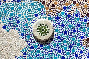 Textured plaster and paint background to create a background or textures for the design of a beautiful grunge background. Panoramic abstract decorative background. photo